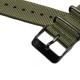 HNS 2 Pieces Olive Heavy Duty Ballistic Nylon Watch Strap With PVD Coated Stainless Steel Buckle