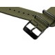 HNS 2 Pieces Olive Heavy Duty Ballistic Nylon Watch Strap With PVD Coated Stainless Steel Buckle