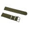HNS 2 Pieces Olive Heavy Duty Ballistic Nylon Watch Strap With Stainless Steel Buckle