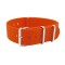 HNS Orange Heavy Duty Ballistic Nylon Watch Strap With Polished Stainless Steel Buckle
