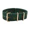 HNS Double Graphic Printed Vintage Paisley Heavy Duty Ballistic Nylon Watch Strap With Rose Gold Polished Stainless Steel Buckle