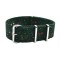 HNS Double Graphic Printed Vintage Paisley Heavy Duty Ballistic Nylon Watch Strap With Polished Stainless Steel Buckle