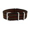 HNS Black Orange Green Strip Heavy Duty Ballistic Nylon Watch Strap With Polished Stainless Steel Buckle