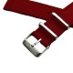 HNS 2 Pieces Red  Heavy Duty Ballistic Nylon Watch Strap With Stainless Steel Buckle