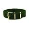 HNS Olive Nylon Watch Strap With Rose Gold Polished Stainless Steel Buckle