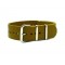 HNS Handmade Khaki Calf Leather Watch Strap With 3 Polished Stainless Steel Rings