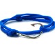 Slim 550 Blue Paracord Survival Adjustable Weave Hook Bracelet 