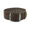 HNS Coffee Perlon Braided Woven Strap With PVD Coated Stainless Steel Buckle
