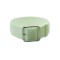 HNS White Perlon Braided Woven Strap With Brushed Stainless Steel Buckle
