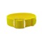 HNS Yellow Perlon Braided Woven Strap With Gold Brushed Stainless Steel Buckle