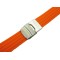 HNS ORANGE SILICONE DIVER RUBBER WATCH STRAP WITH DEPLOYMENT BUCKLE