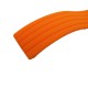 HNS ORANGE SILICONE DIVER RUBBER WATCH STRAP WITH DEPLOYMENT BUCKLE