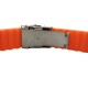 HNS ORANGE SILICONE DIVER RUBBER WATCH STRAP WITH DEPLOYMENT BUCKLE