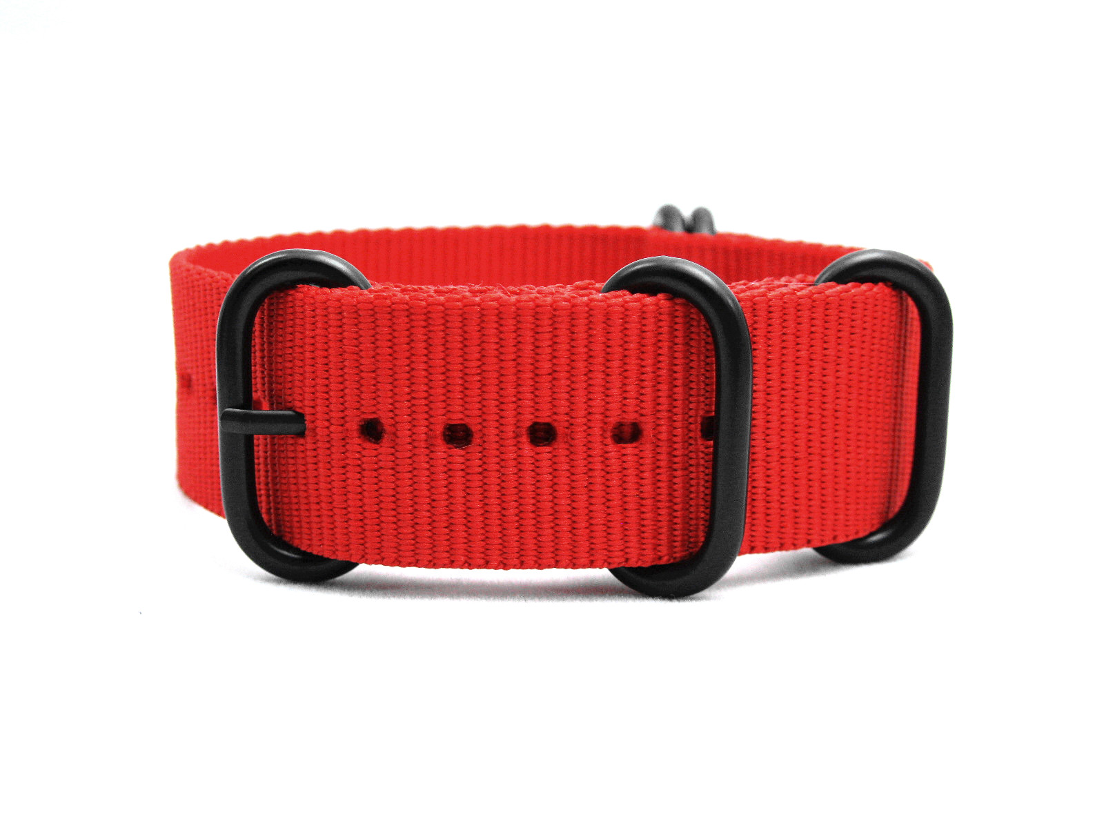 Zulu Strap Red. Solid Stainless Steel 5 Bar Water Resistant DZ- 1256 1792.