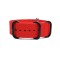 HNS Red Heavy Duty Ballistic Nylon Watch Strap With 5 PVD Coated Stainless Steel Rings