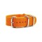 HNS Dark Orange Heavy  Duty Ballistic Nylon Watch Strap With 5 Polished Stainless Steel Rings
