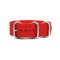 HNS Red Heavy Duty Ballistic Nylon Watch Strap with 3 Matt Stainless Steel Rings