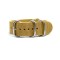 HNS Khaki Heavy Duty Ballistic Nylon Watch Strap With 5 Polished Stainless Steel Rings