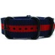 HNS Navy & Red  Heavy Duty Ballistic Nylon Watch Strap With 5 PVD Coated Stainless Steel Rings