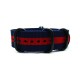 HNS Navy & Red  Heavy Duty Ballistic Nylon Watch Strap With 5 PVD Coated Stainless Steel Rings
