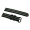 HNS 2 Pieces James Bond 007 Black & Grey Heavy Duty Ballistic Nylon Watch Strap With 3 PVD Coated Stainless Steel Rings