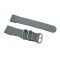 HNS 2 Pieces Grey Heavy Duty Ballistic Nylon Watch Strap With 3 Matte  Stainless Steel Rings