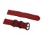 HNS 2 Pieces Red Heavy Duty Ballistic Nylon Watch Strap With 3 PVD Coated Stainless Steel Rings