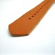 HNS Handmade Reto Style Honey Calf Leather Watch Strap With 3 PVD Coated Stainless Steel Rings