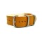 HNS Handmade Merigold Calf Leather Watch Strap With 5 Matt Stainless Steel Rings