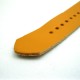 HNS Handmade Merigold Calf Leather Watch Strap With 5 Matt Stainless Steel Rings