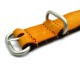 HNS Handmade Reto Washing Style Honey Calf Leather Watch Strap With 3 Matt Stainless Steel Rings