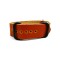HNS Handmade Antique Vintage Style Honey Calf Leather Watch Strap With 3 PVD Coated Stainless Steel Rings