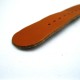 HNS Handmade Nut Brown Calf Leather Watch Strap With 5 Matt Stainless Steel Rings