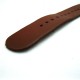 HNS Handmade Chocolate Brown  Calf Leathe Watch Strap With 5 Matt Stainless Steel Rings