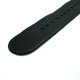 HNS Handmade Black Calf Leather Watch Strap With 5 Polished Stainless Steel Rings