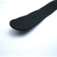 HNS Handmade Matt Black Calf Leather Watch Strap With 5 Matt Stainless Steel Rings