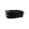 HNS Handmade Black Calf Leather Watch Strap With 3 Matt Stainless Steel Rings
