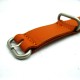 HNS Handmade Honey Brown Calf Leather Watch Strap With 3 Matt Stainless Steel Rings