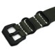 HNS Handmade Antique Vintage Style Olive Calf Leather Watch Strap With PVD Coated PRE-V Buckle
