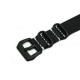 HNS Handmade Antique Vintage Style Black Calf Leather Watch Strap With PVD Coated PRE-V Buckle