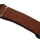 HNS Handmade Antique Vintage Style Honey Calf Leather Watch Strap With PVD Coated PRE-V Buckle