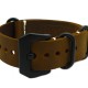 HNS Handmade Antique Vintage Style Brown Calf Leather Watch Strap With PVD Coated PRE-V Buckle