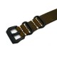HNS Handmade Antique Vintage Style Brown Calf Leather Watch Strap With PVD Coated PRE-V Buckle
