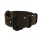 HNS Handmade Antique Vintage Style Dark Brown Calf Leather Watch Strap With PVD Coated PRE-V Buckle