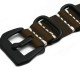 HNS Handmade Antique Vintage Style Dark Brown Calf Leather Watch Strap With PVD Coated PRE-V Buckle