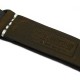 HNS Handmade Antique Vintage Style Dark Brown Calf Leather Watch Strap With PVD Coated PRE-V Buckle