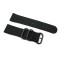 HNS 2 Pieces Black Heavy Duty Ballistic Nylon Watch Strap With 3 PVD Coated Stainless Steel Rings