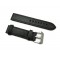HNS Handmade Black Calf Leather Watch Strap With 2 Leather Rings
