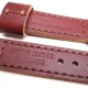 HNS 22MM Handmade Italian Dark Brown Calf Strap With Handed Brown Sewn In PRE-V Brushed Buckle