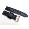 HNS 22MM Handmade Italian Calf Black Strap With Handed Brown Sewn In PRE-V Polished Buckle
